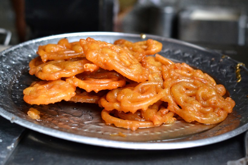 Jalebi, you magical Indian version of funnel cake, you dog! 